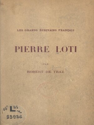 cover image of Pierre Loti